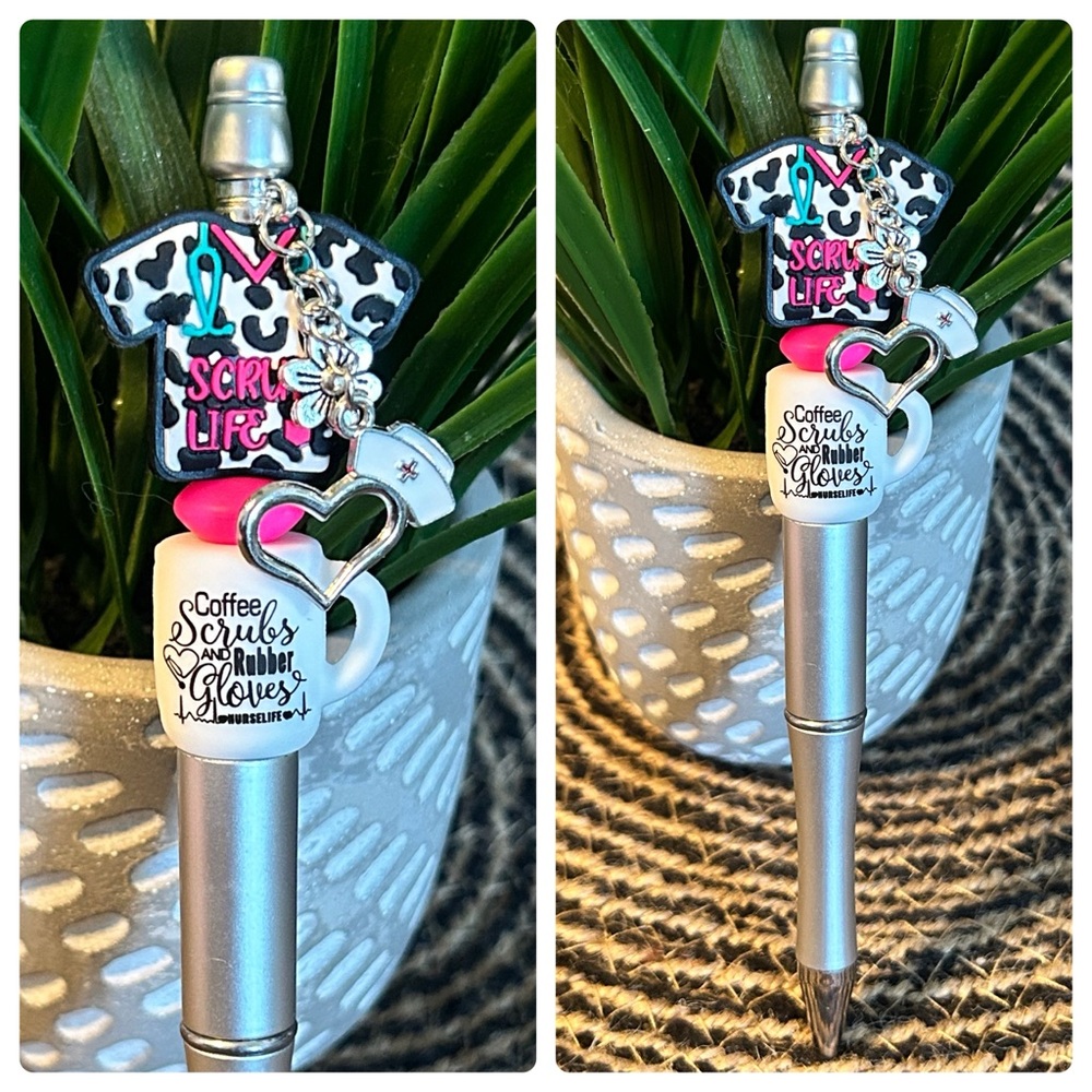 Scrub Life Beaded Pen